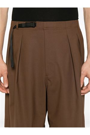 Brown virgin wool shorts SEVEN GAUGE | SHO000510202